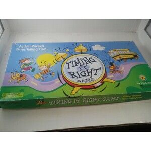 Learning Resources TIMING IT RIGHT Children's Educational Board Kids Game Boxed
